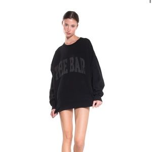 The Bar varsity sweatshirt in black brand new and never worn before